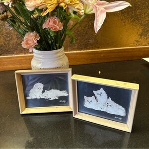 Bradley R. Currey Cat Photographs California Framed 4.5”x5.5”